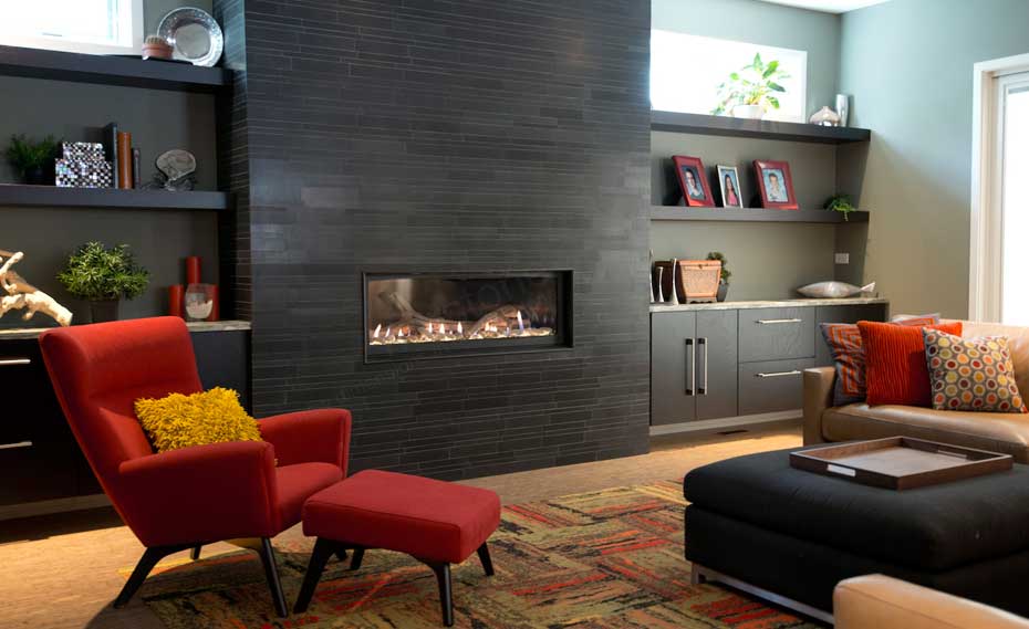 Contemporary Fireplace Stone Veneer