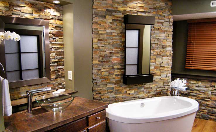 Norstone Natural Shower Stone Veneer Tub